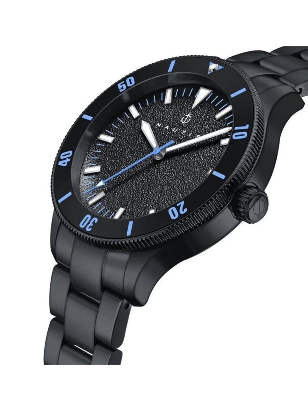 NWT Nautis Deacon Black Dial Men's Watch